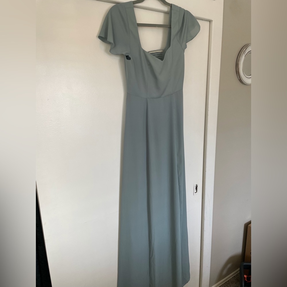 Marie Maxi Dress - Silver Sage Crisp - Show Me Your Mumu - Picture 2 of 6